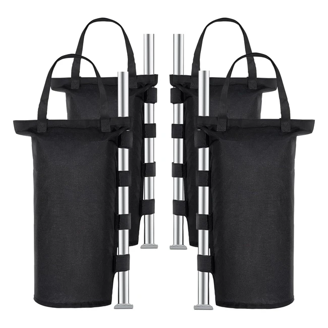 Set de Pesos para Carpas MRRIHAND 4pcs - Bolsas de Peso 1680D Oxford con Correa 