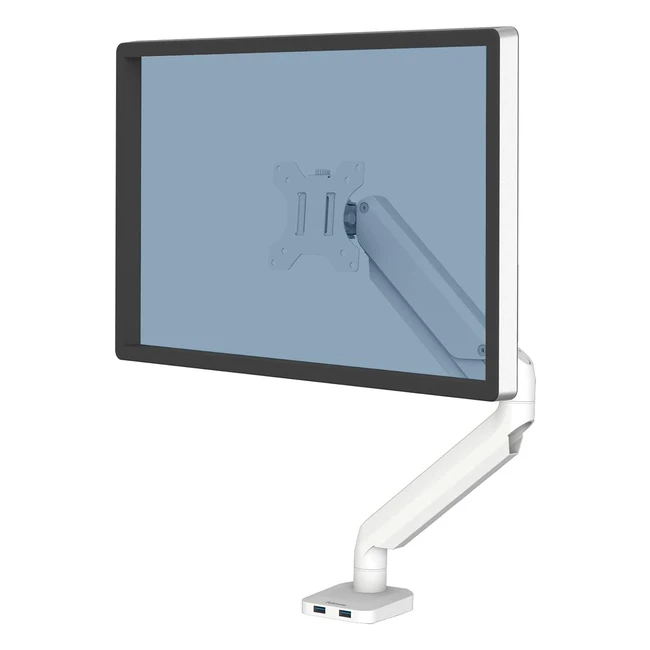 Brazo para Monitor Fellowes Platinum Series Ajustable con USB Blanco