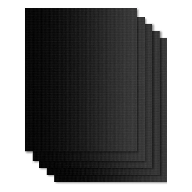 Estera de Barbacoa 5 Piezas Reutilizable Horno Gas Carbón Parrilla 40x33cm