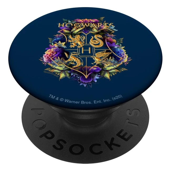 Harry Potter Hogwarts Multicoloured Floral Crest Popsockets Popgrip für Handys Tablets mit austauschbarem Deckel