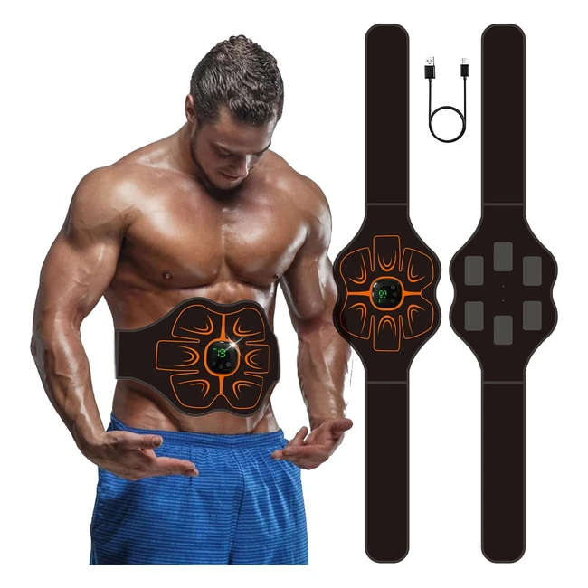 Cinturn Abdominal EMS 8 Modos Entrenamiento Muscular - Aileda
