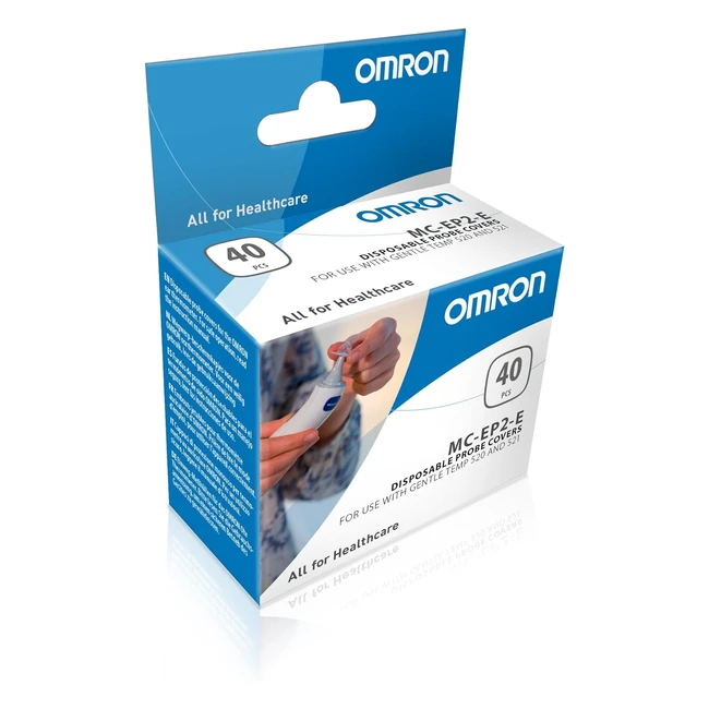 Omron MCEP2E Einweg Messhüllen für Gentle Temp Ohrthermometer - Packung mit 40 Stück