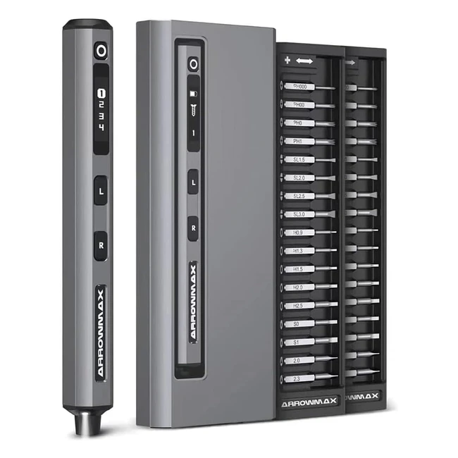 Cacciavite Elettrico Precisione Arrowmax con 34 Punte Magnetiche - Design Vincen