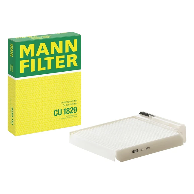 Filtro habitculo Mannfilter CU 1829 - Proteccin premium para tu vehculo