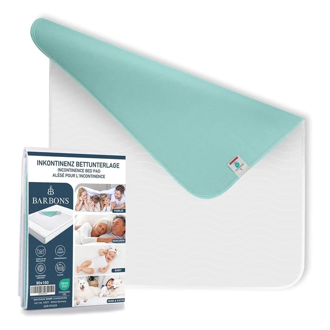 Protège matelas imperméable 90x160 cm - Barbons - Respirant - Absorbant