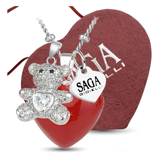 Collana Donna Chiama Angeli Gravidanza Cuore - Saga Gioielli Ref.1234