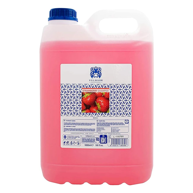 Shampooing Professionnel Valquer Fraise 5000ml - Nouveau Produit!