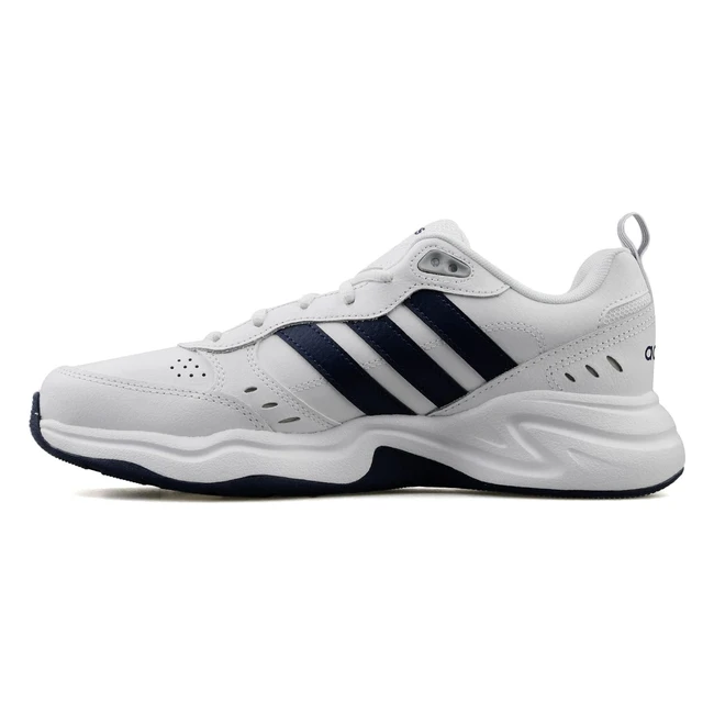 Baskets adidas Strutter Homme Fitness FTWR White/Dark Blue Matte Silver - Taille 44 2/3