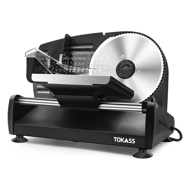 Affettatrice Elettrica Multiuso Tokass Acciaio Inossidabile Robot da Cucina Regolabile