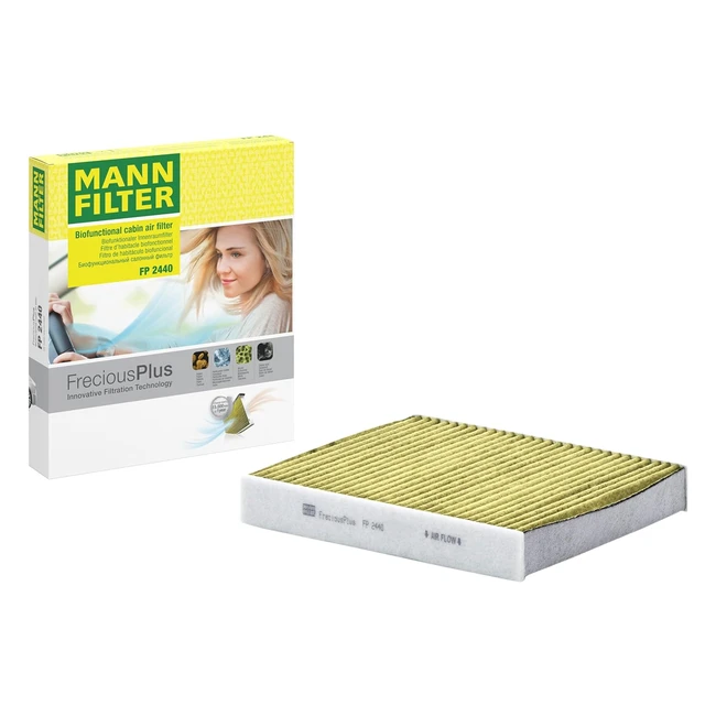 Filtro Abitacolo Mannfilter FP 2440 Freciousplus - Alta Qualità - Protezione da Allergeni, Muffe e Gas - Auto