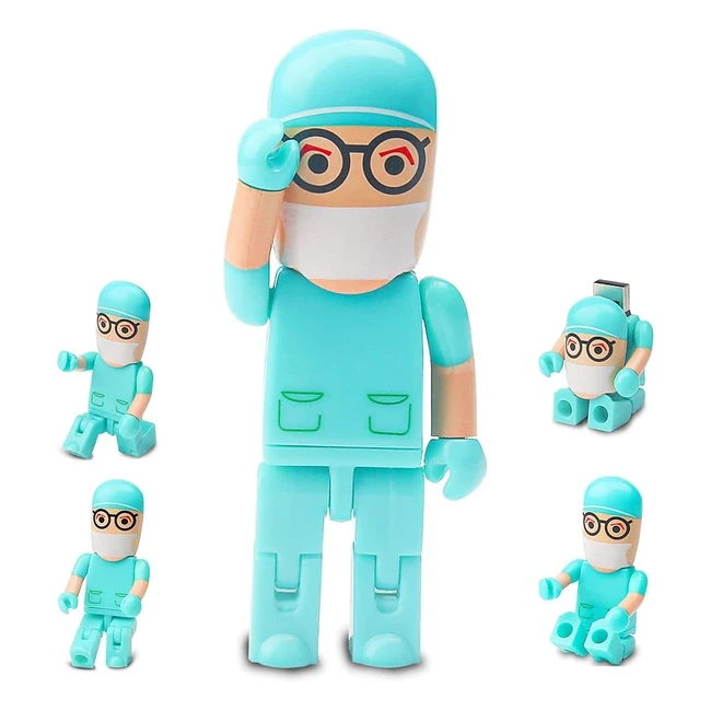 Chiavetta USB 64GB Medico Carino Pendrive USB 20 Verde