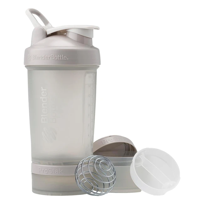 Botella mezcladora Blender Bottle Prostak V2 Gris Humo 22oz - Contenedores Apila