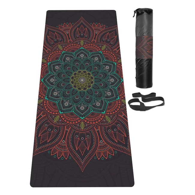 Esterilla de Yoga TPE Antideslizante Laier con Bolsa de Transporte - 6mm Grosor 