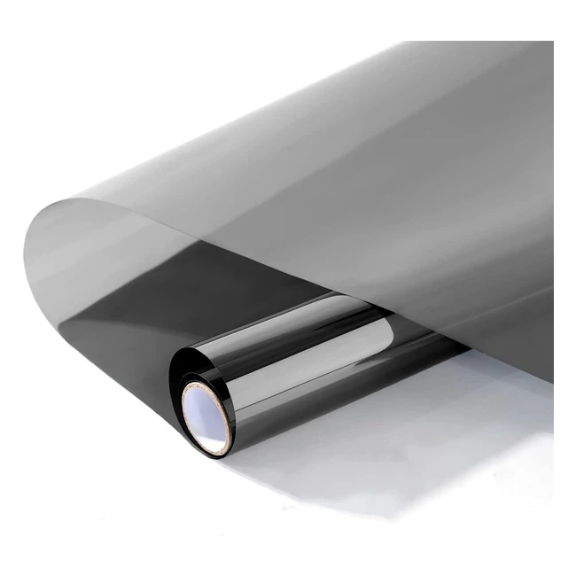 Film Protection Solaire Fenêtre 110x200 cm - Miroir Autocollant - Chaleur - Réfléchissant