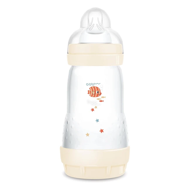 Biberon Easy Start Anticolica MAM SkinSoftTM 260ml - Ref 123456 - Base Ventilat
