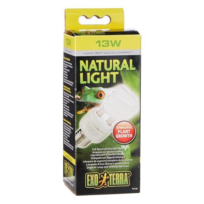 Exo Terra Natural Light Full Spectrum Daylight Lamp 13W E27 - Pack of 1