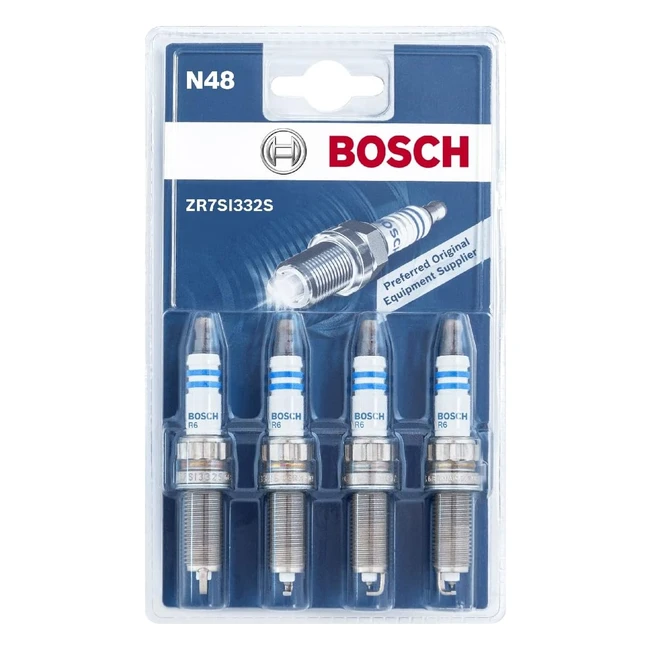 Set 4 Candele Bosch ZR7SI332S N48 Doppio Iridio - Tecnologia Allavanguardia