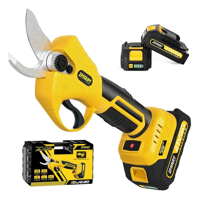 Imoumlive forbici potatura elettriche brushless con 2 batterie 21v 20ah