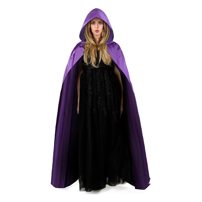 Mantello Halloween Vampiro Viola 150cm - Stile Unico e Resistente