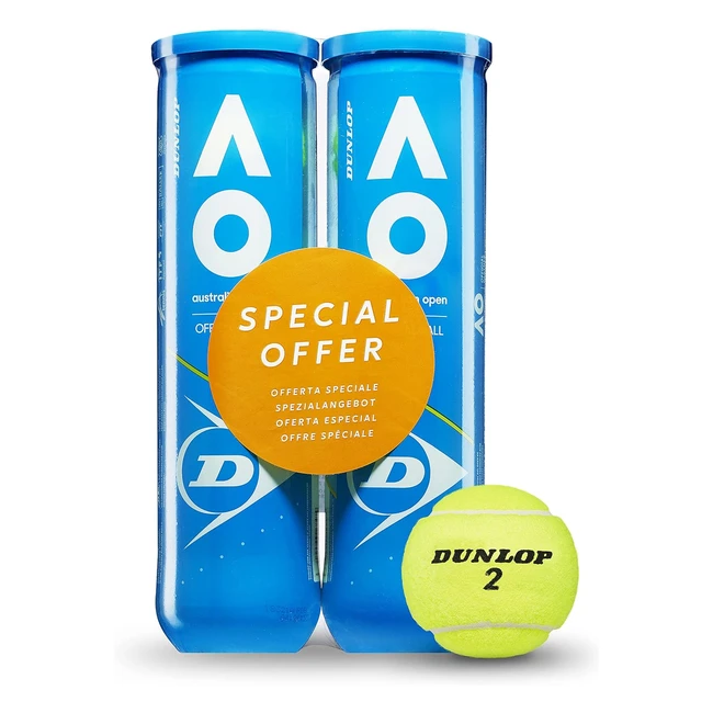 Palla da tennis Dunlop AO per terra battuta erba e campi indoor - Alta qualit