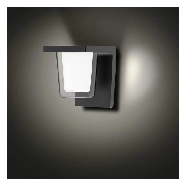 Flornia Gray Outdoor LED Wall Light 800lm 13W IP44 - Energy Saving  Waterproof