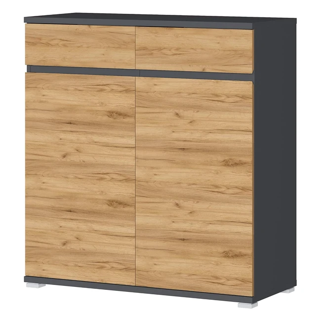 Scarpiera Germania Gwlissabon 3471228 Antracite Rovere Navarra LHP 96x103x40 cm