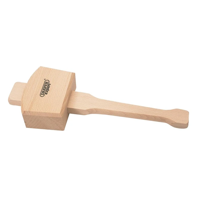 Draper 45237 Expert Beech Wood Mallet 480g - Solid Head Angled Striking Faces