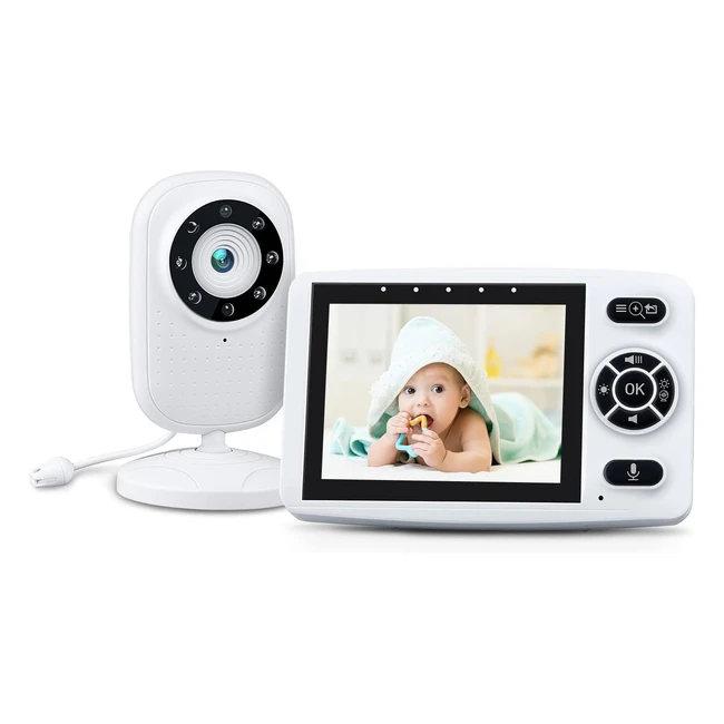 Focolo Baby Monitor with Camera and Night Vision - 35 HD Screen 2-Way Talk Tem