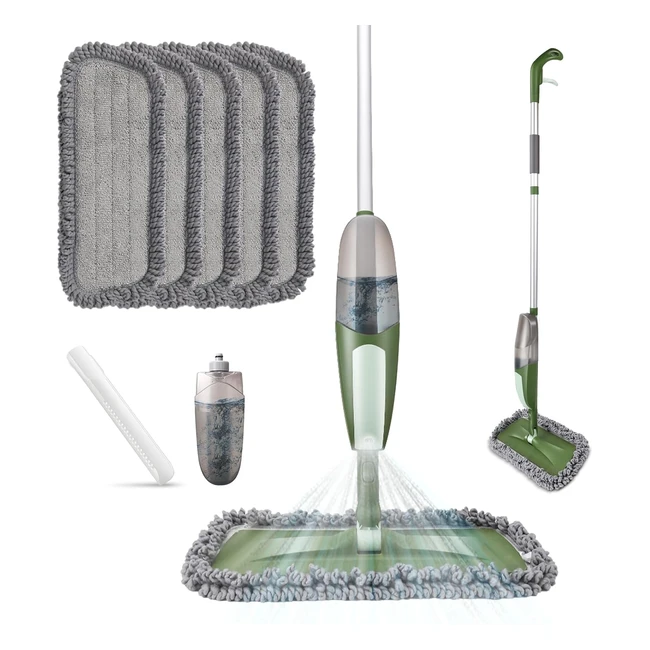 Spray Mop Myiosus con 5 cuscinetti in microfibra - Pulizia efficiente