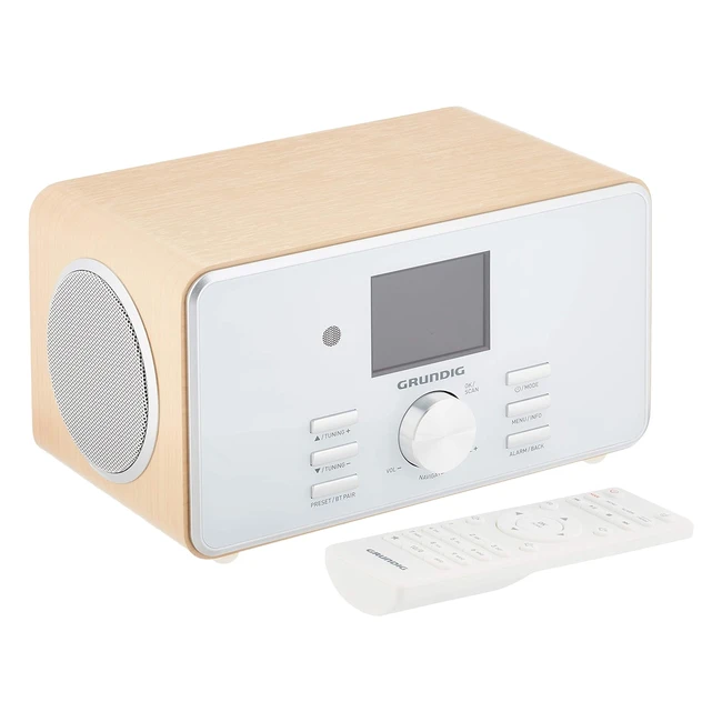 Radio portable Grundig DTR 5000X - Analogique et numrique - Chne blanc - Son