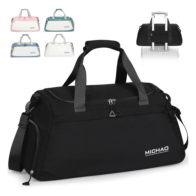 Large Gym Bag Duffle Bag for Women Men - HNYOOU Waterproof with Shoes Compartm