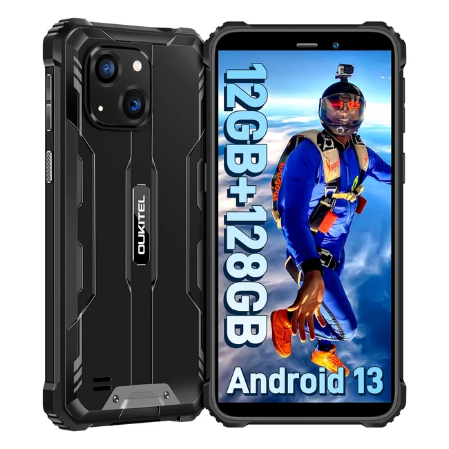 Oukitel WP32 Rugged Smartphone 2024 12GB RAM 128GB ROM Dual SIM 4G 20MP5MP Camera Black
