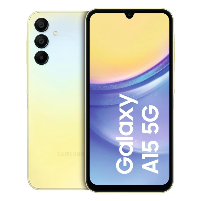 Samsung Galaxy A15 5G Smartphone - 128 GB Gelb - Schnellladefunktion - Deutsche Version
