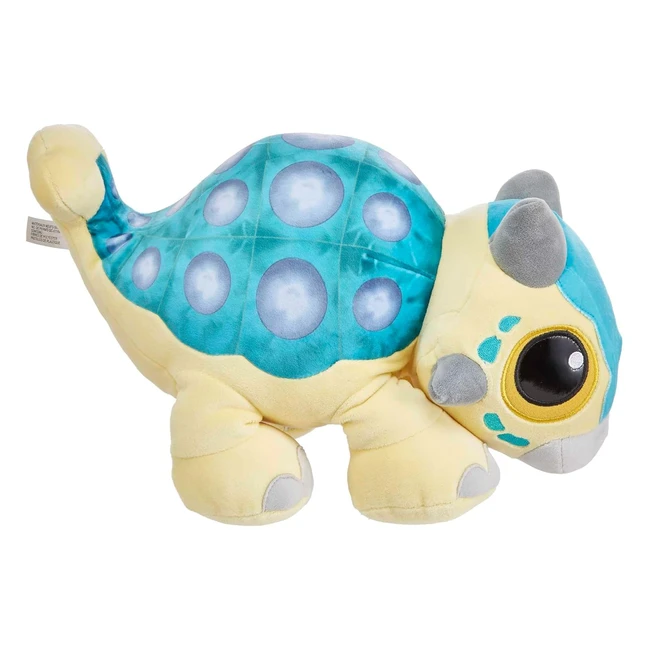 Jurassic World Plush Ankylosaurus Bumpy Baby Dinosaur Toy - Roar Sound - Floppy Legs - Camp Cretaceous - Soft Doll - Gift for Kids Ages 3+ HHB48