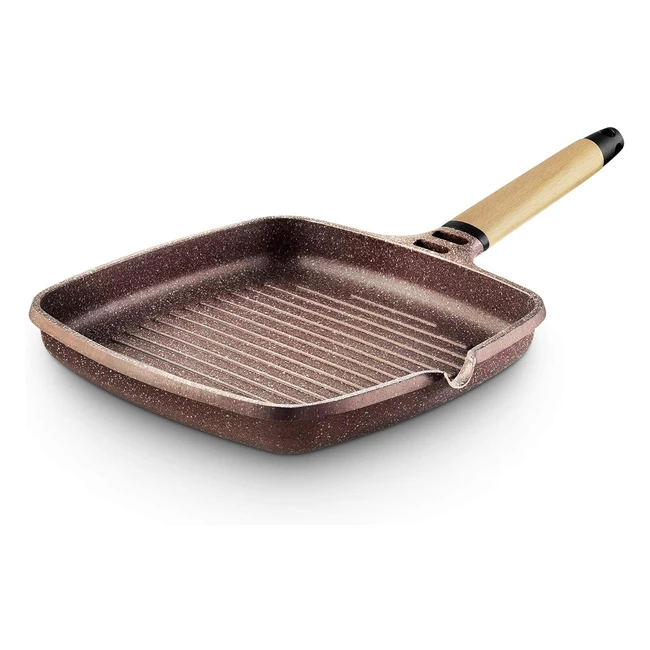 Sartn Induccin Castey Terracota 27x27 cm - Antiadherente y Resistente