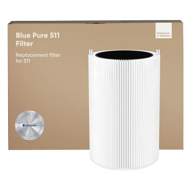 Blueair Genuine HepaSilent Replacement Filter for Blue Pure 511 Air Purifier - R