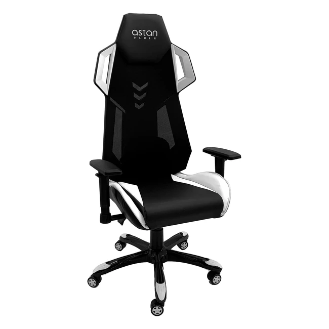 Silla Gaming Stream Team Ergonómica Reposabrazos 2D Reclinable AHAG10100BL