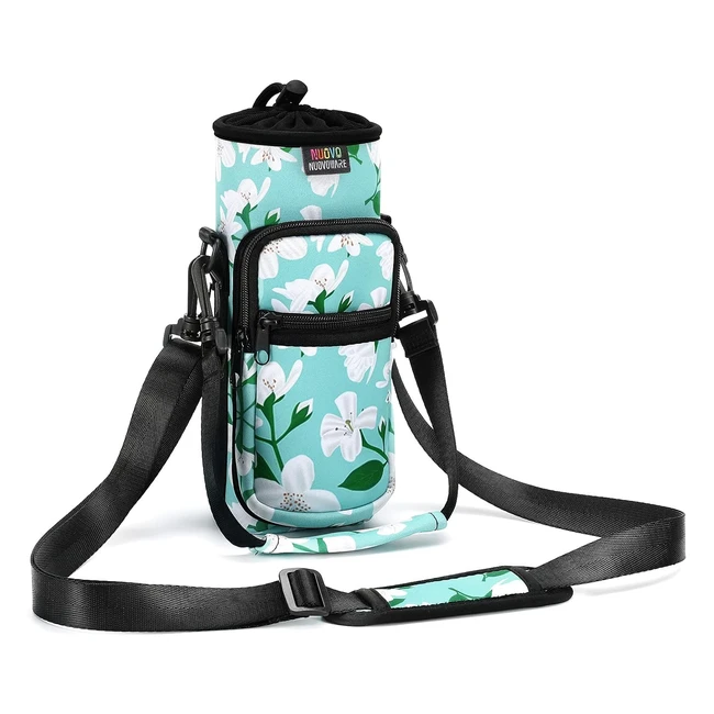 Nuovoware Water Bottle Carrier Bag - Adjustable Shoulder Strap - Neoprene Sleeve - Sports Accessories