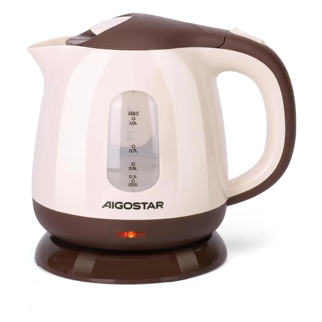 Aigostar Small Electric Kettle 1L 1100W Cordless Kettle for Travel Lightweight Portable - Romeo 30KO3