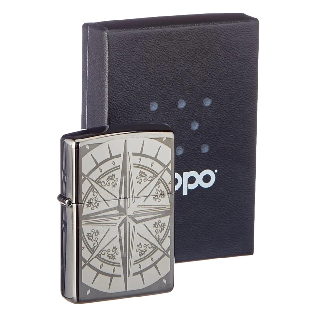 Zippo 60001008 Briquet Tempte Boussole - Original - Garantie - Emballage Cadea