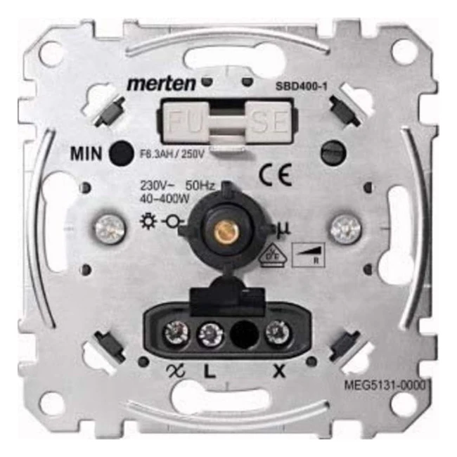 Merten MEG51310000 Insert Variateur Pression Charge Ohmique 40400W Import Allemagne