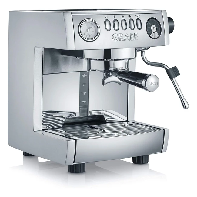Machine Espresso Manuelle Graef ES 850 Marchesa Argent - Compacte et Performante