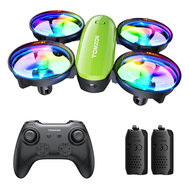 Tomzon A23 Mini Drone for Kids LED Lights RC Quadcopter Altitude Hold 3D Flip He