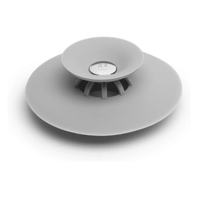 Tapon de Drenaje Flex - Silicona Gris - UMBRA - Doble Uso - Facil Instalacion