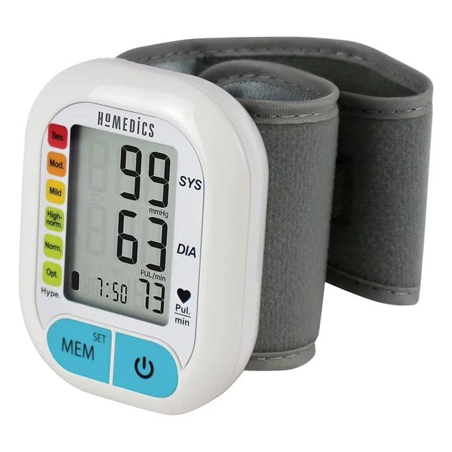 Misuratore Pressione Homedics Wrist Sfigmomanometro Automatico - Fino a 60 Misur