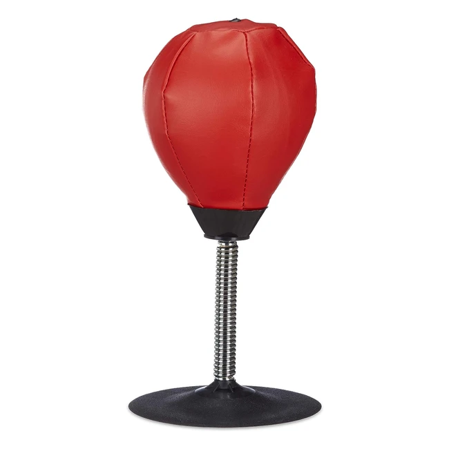 Punchingball Relaxdays 10022328 Tisch Boxbirne Anti Estrs HxBxT 35x18x18 cm Ro