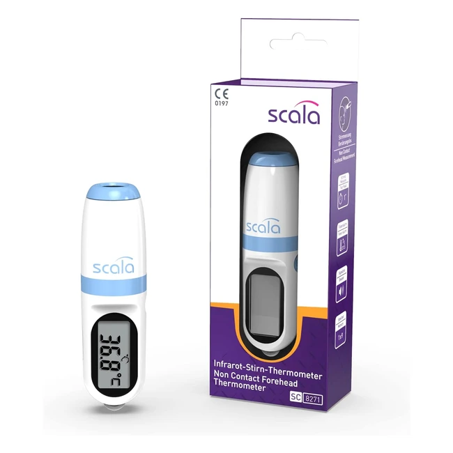 Thermomtre infrarouge frontal Scala SC 8271 sans contact - Mesure rapide de la