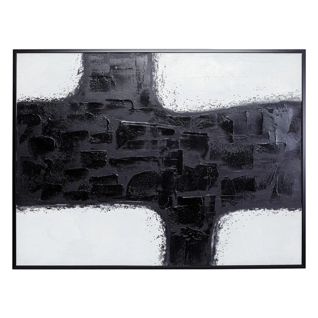 Kare Design Bild Crossroads Schwarzwei Leinwand 120x90x4cm