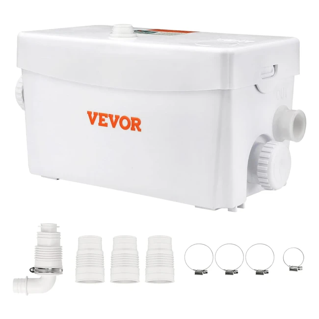 Pompa Trituratore Vevor 350W 7m 6000lh WC Resistente all'Acqua Calda