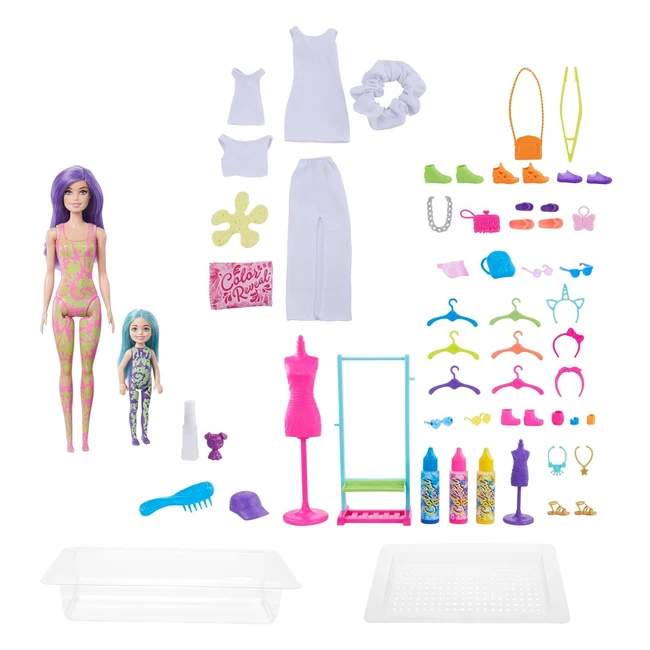 Barbie Color Reveal Tie Dye Fashion Maker HCD29 - 50 Surprises